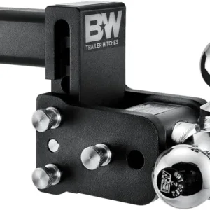 B&W - 2" Tri-Ball Hitch - Tow&Stow Adjustable