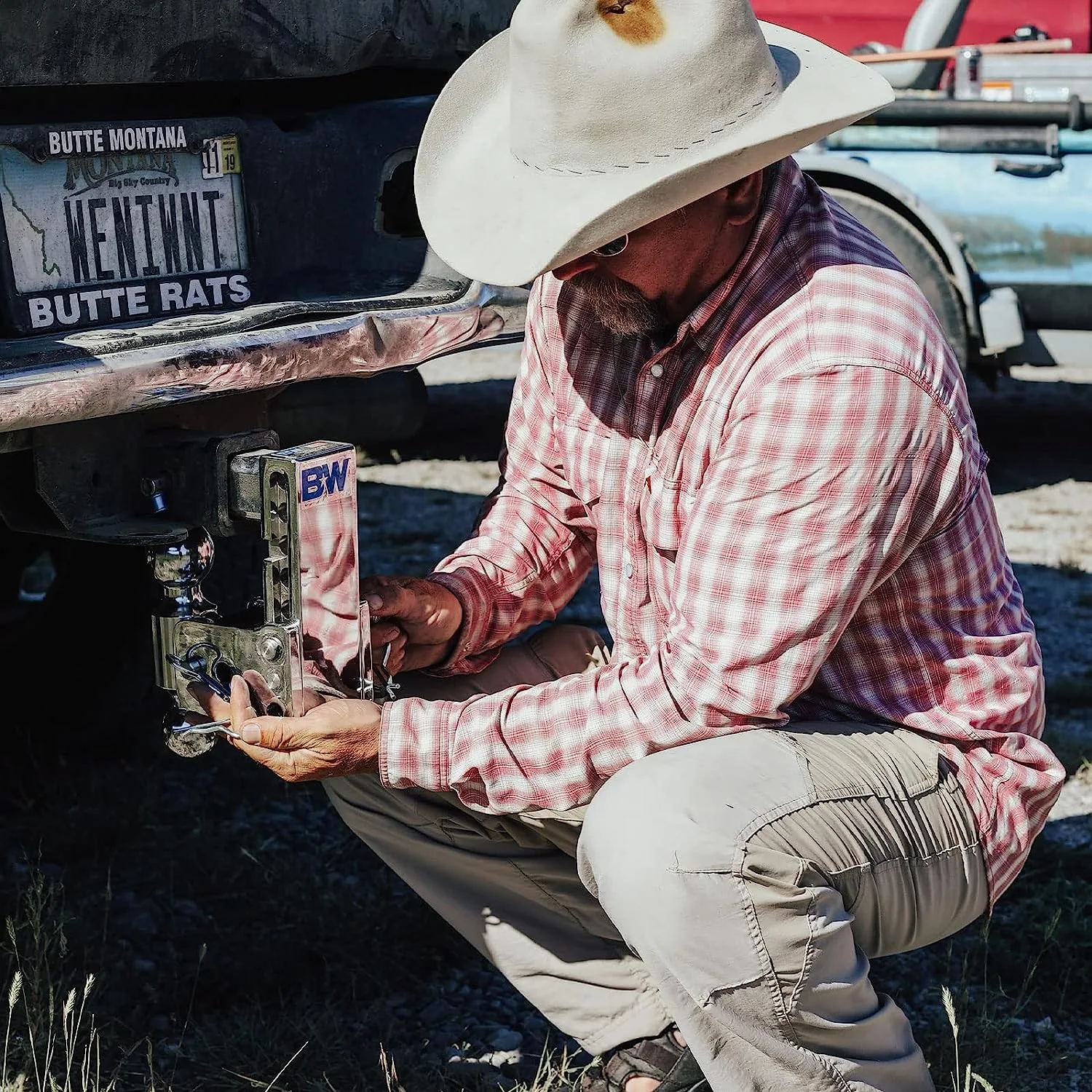 B&W Trailer Hitches Chrome Tow & Stow Adjustable Trailer Hitch - Image 8