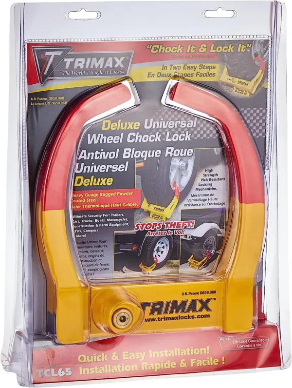 Deluxe Universal Wheel Chock Lock - Brinkman's Trailers